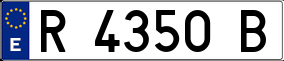 Trailer License Plate